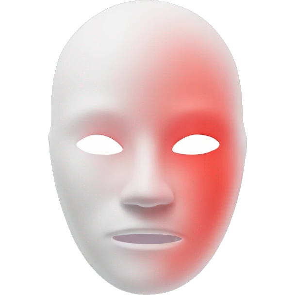 Omnilux contour red light therapy mask emoji