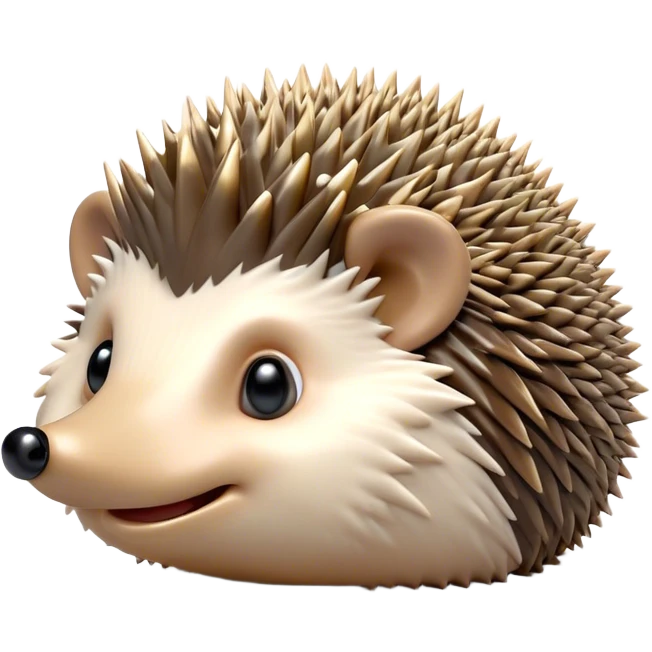 Cinematic Cheeky Hedgehog Portrait Emoji, Head tilted playfully with a mischievous squint and a tiny, cheeky grin, showcasing a compact, prickly body with soft quills and perky little ears, Simplified yet remarkably expressive features, highly detailed, glowing with a vibrant, playful glow, high shine, spirited and quirky, stylized with an air of whimsical woodland mischief, soft glowing outline, capturing the essence of a cheeky hedgehog that looks ready to roll out of the screen with playful attitude! emoji