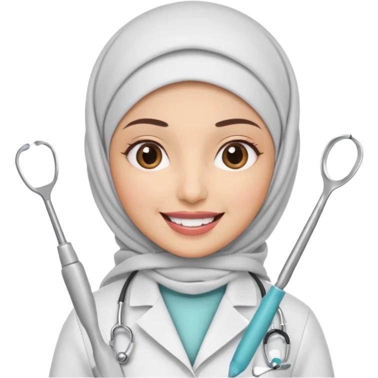 muslim women dentist emoji