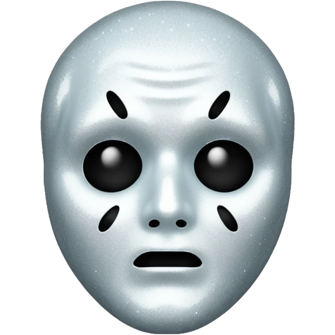 glitter white ghostface killer  emoji