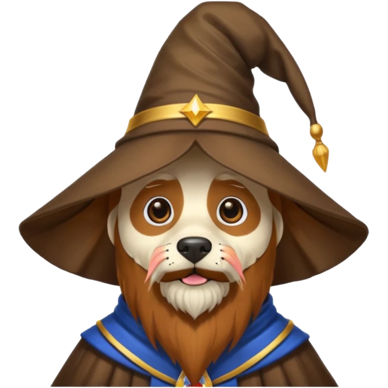 Dog wizard emoji