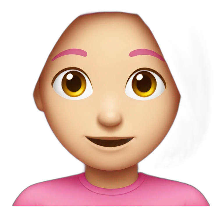 Smiley pink emoji