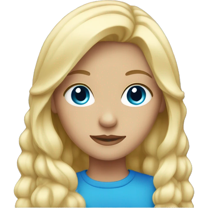 blonde with blue eyes emoji