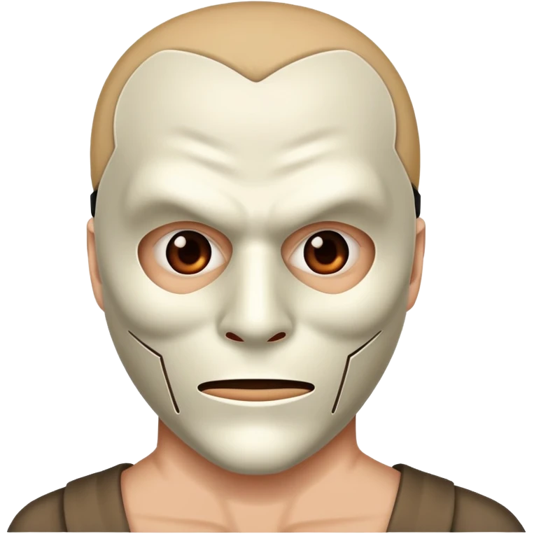 masked man, evil, serial killer, creepy emoji