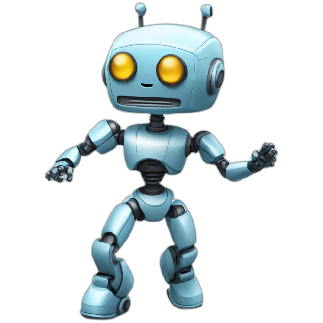 Dancing robot emoji