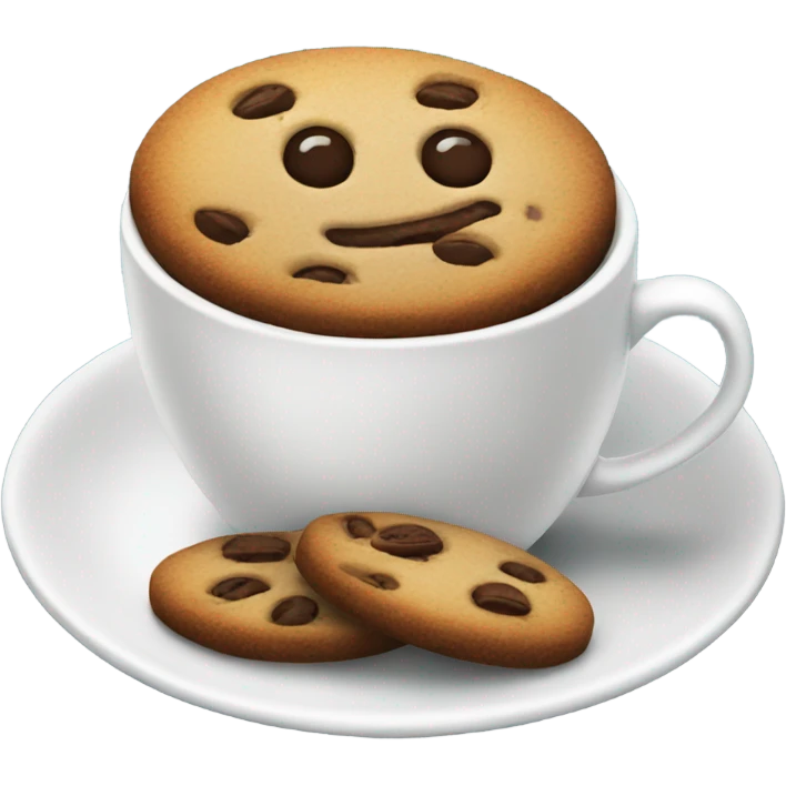 Coffee and cookies  emoji