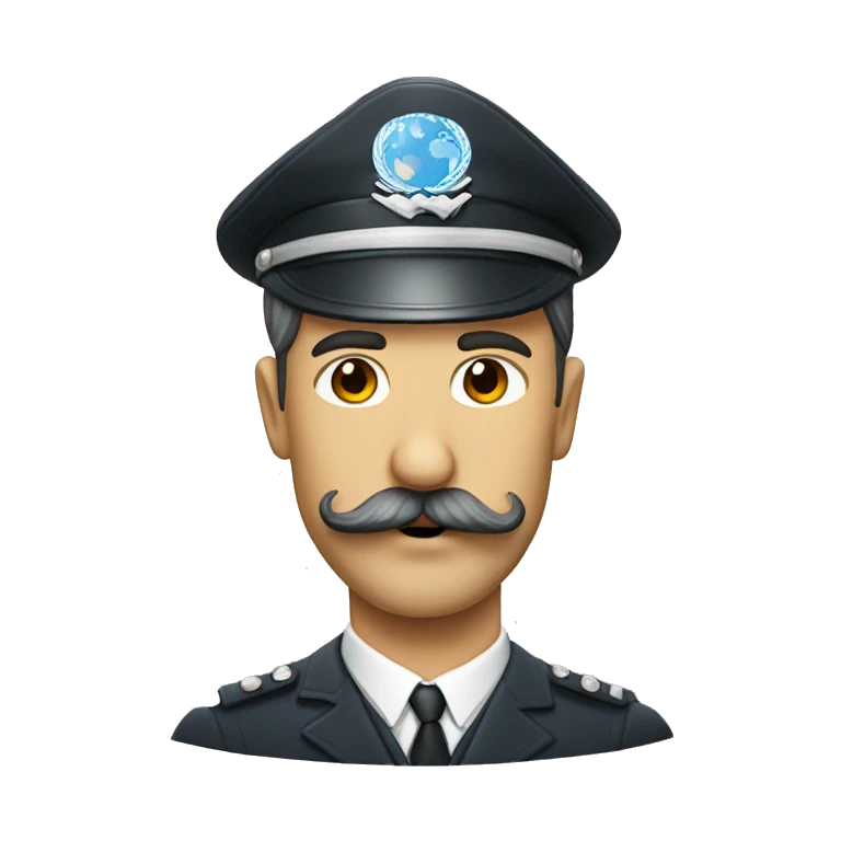 Un perr con bigote  emoji