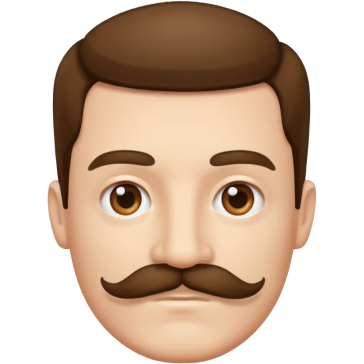 Adolf Hitler moustache carré  emoji