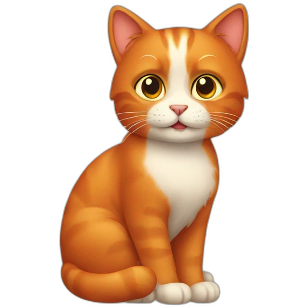 red cat emoji