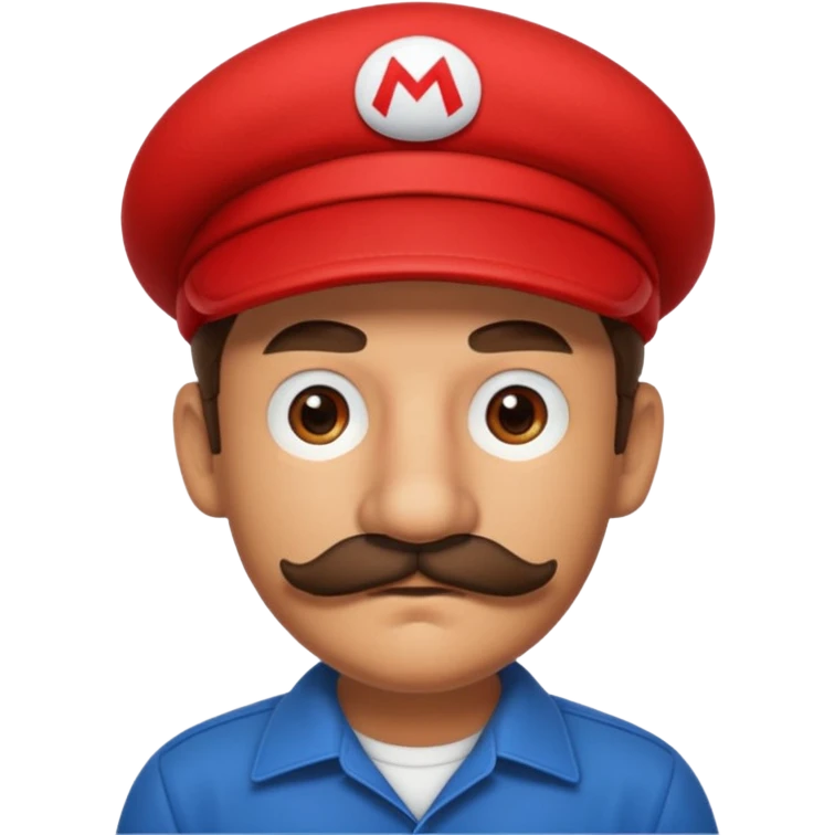 mario is suspicious emoji
