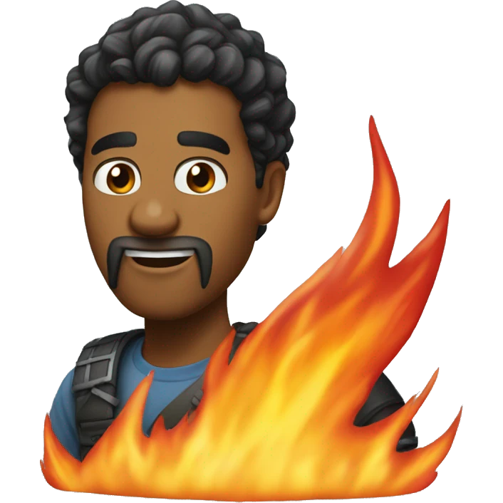 Fire and ice emoji