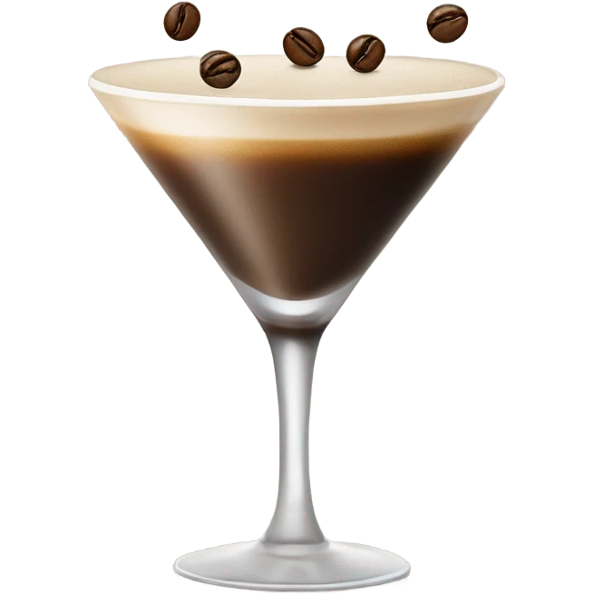 Espresso Martini with coffee beans emoji