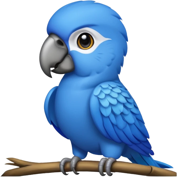 blue parrot  emoji