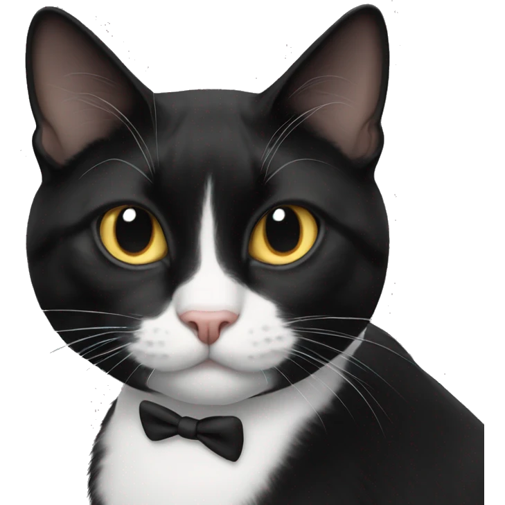 Tuxedo cat emoji