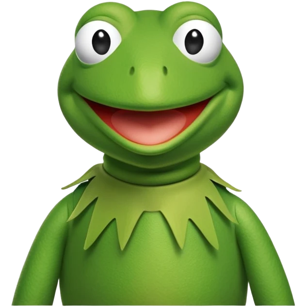 Kermit the frog black  emoji