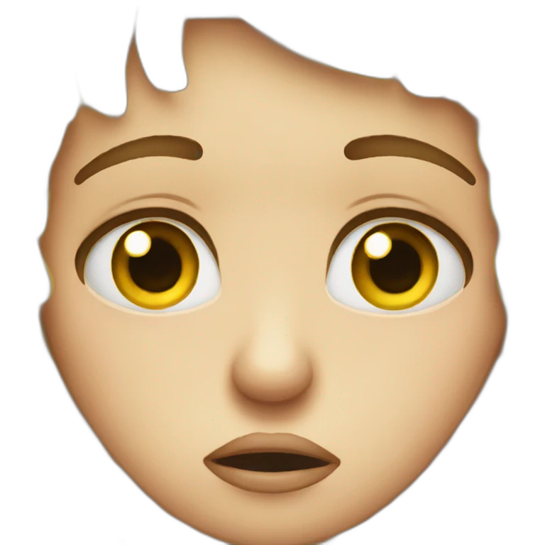 big eye crying face emoji