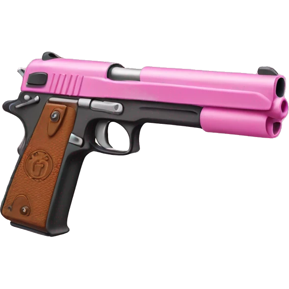 Pink gun emoji