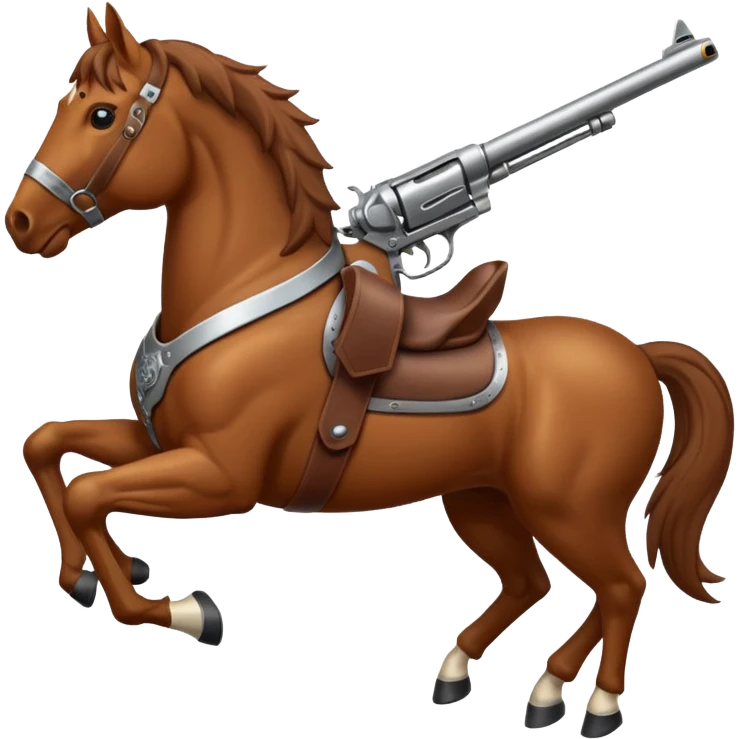 horse with a gun emoji