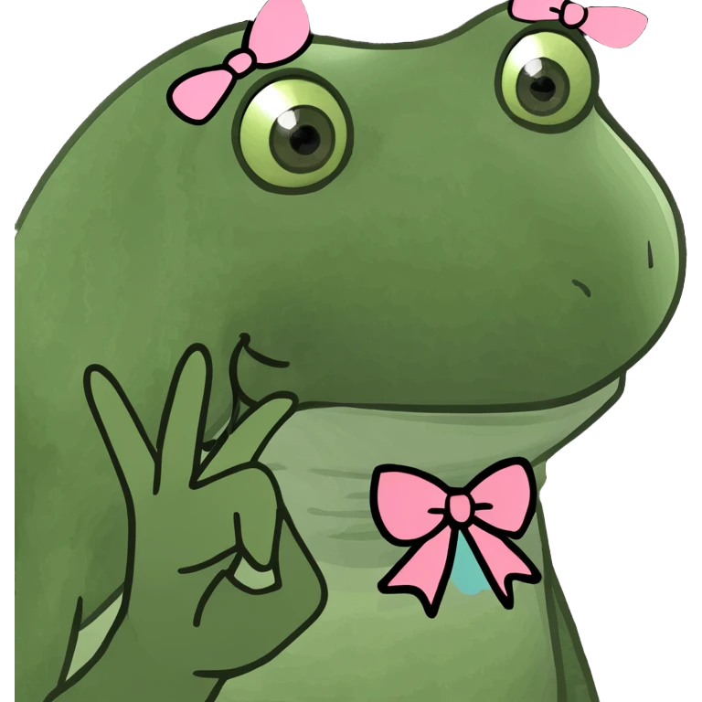Smiling emoji with finger and bow emoji