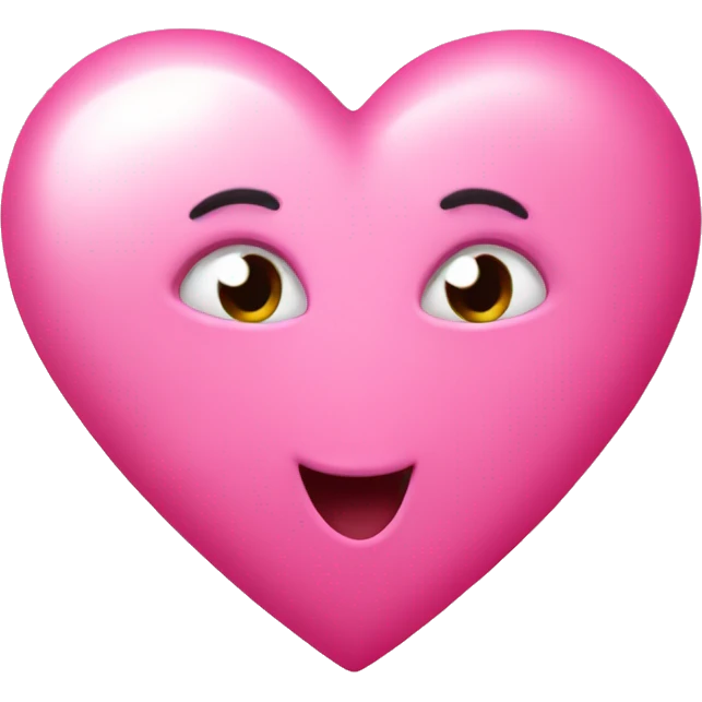 Pink cute heart (big) emoji