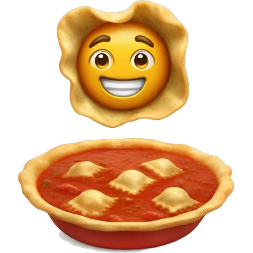 Ravioli in tomato sauce  emoji