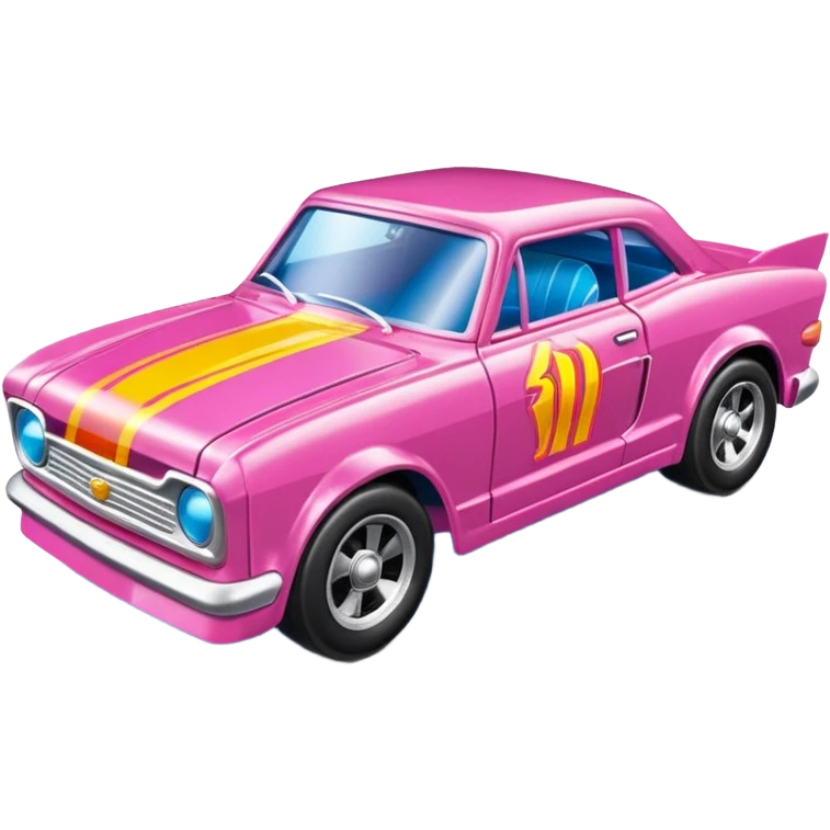 Машинка HotWheels розового цвета в классической упаковке HotWheels. emoji