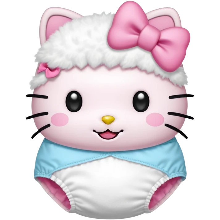 hello kitty is diapers emoji