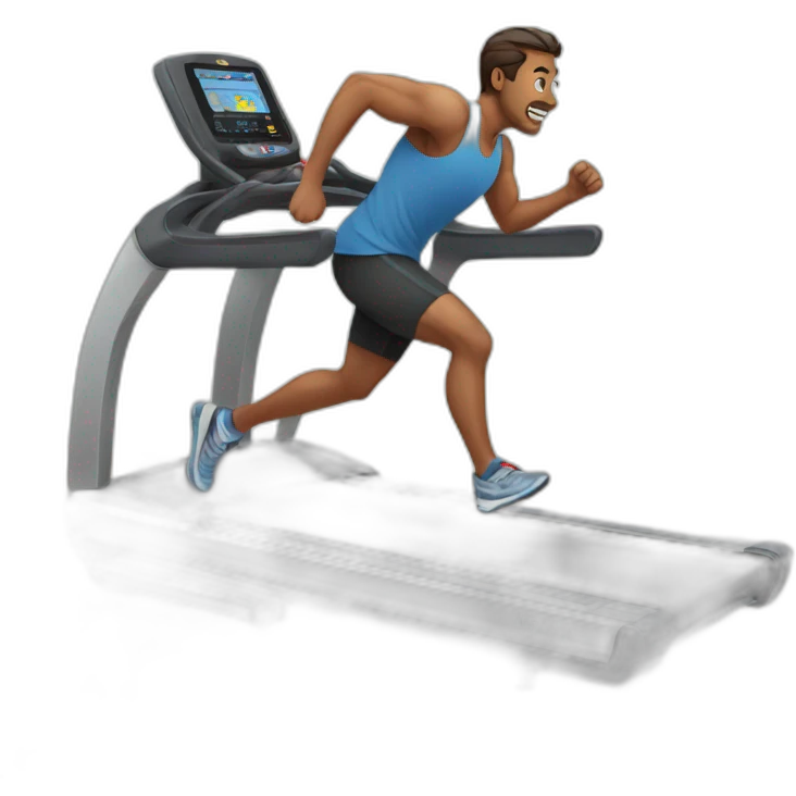 man running on treadmill emoji