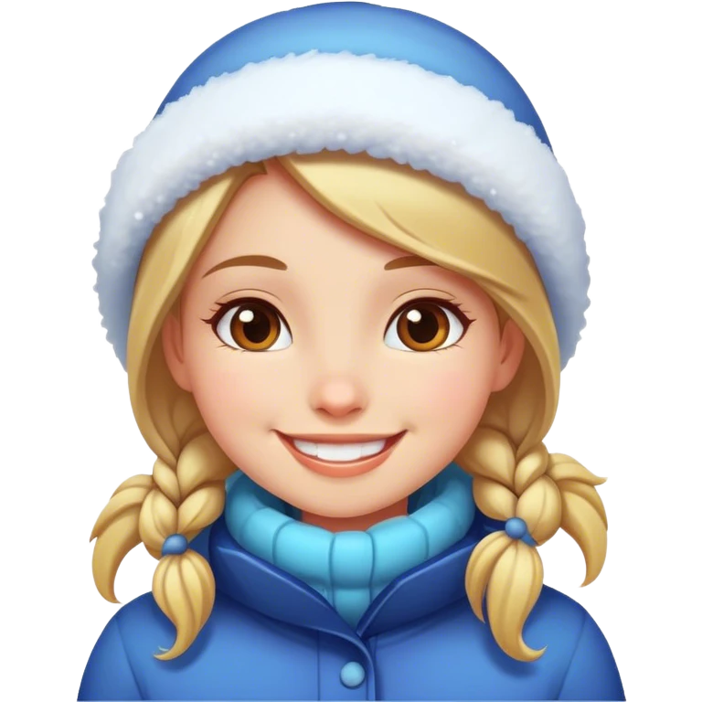 Girl in the snow emoji