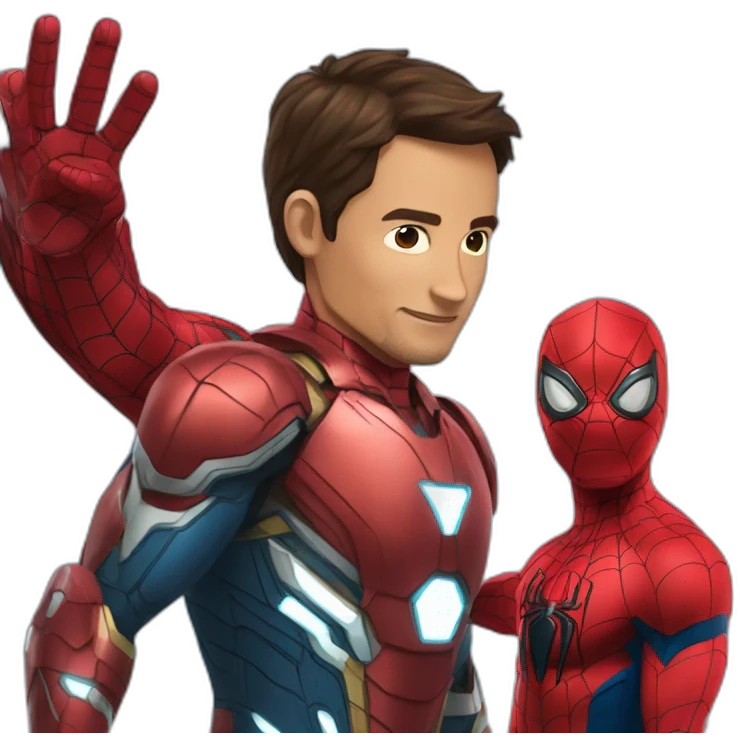 Ironman and Spiderman emoji