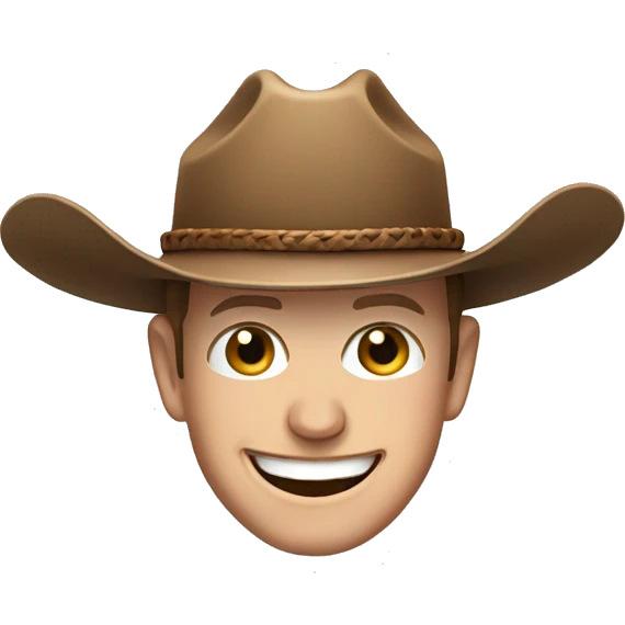 mark zuckerberg with a cowboy hat and smile emoji