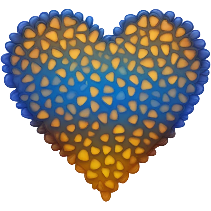 A blue ambre Heart emoji