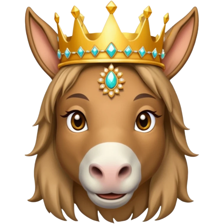 Donkey princess emoji