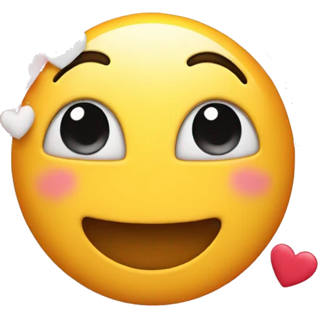 happy face with hearts emoji