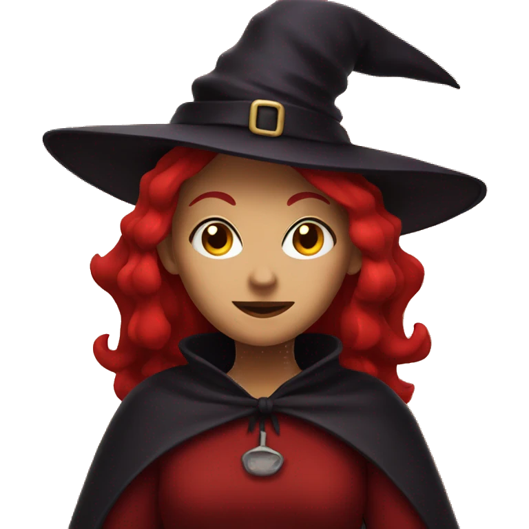 A witch that is red emoji