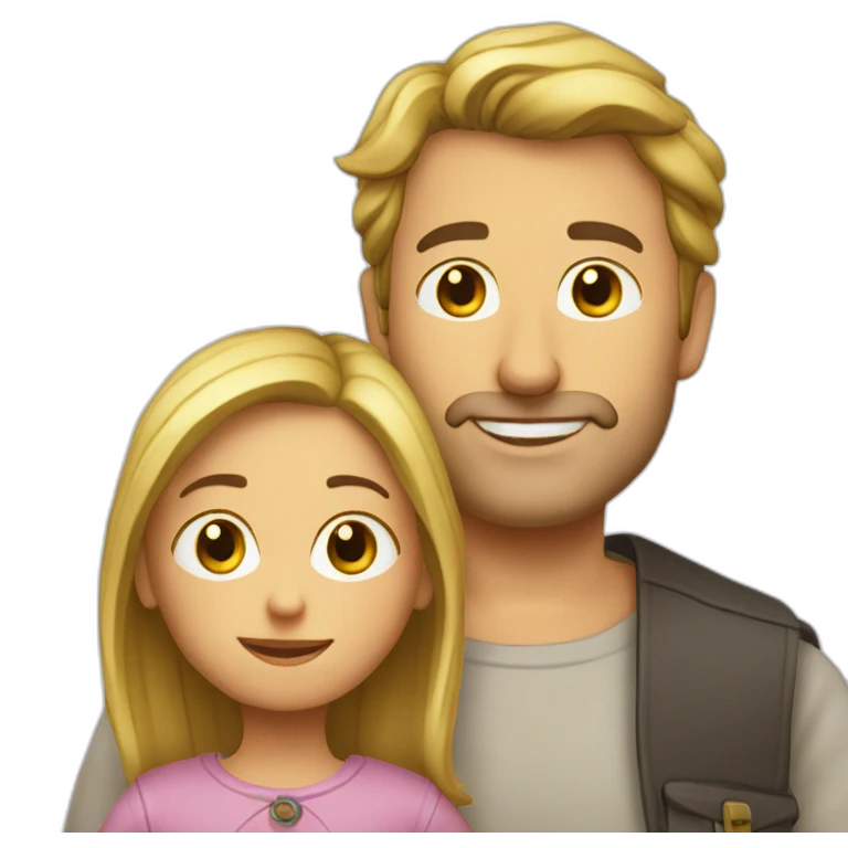 norman avec une petite fille emoji