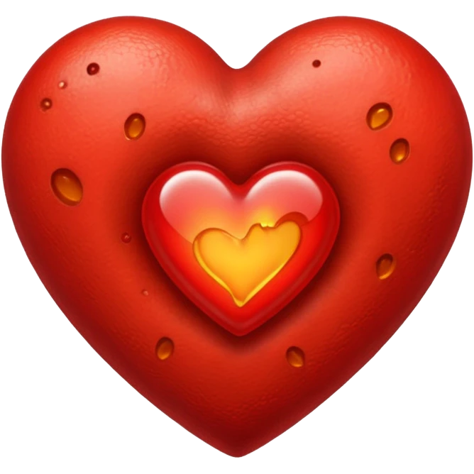 heart with blister emoji