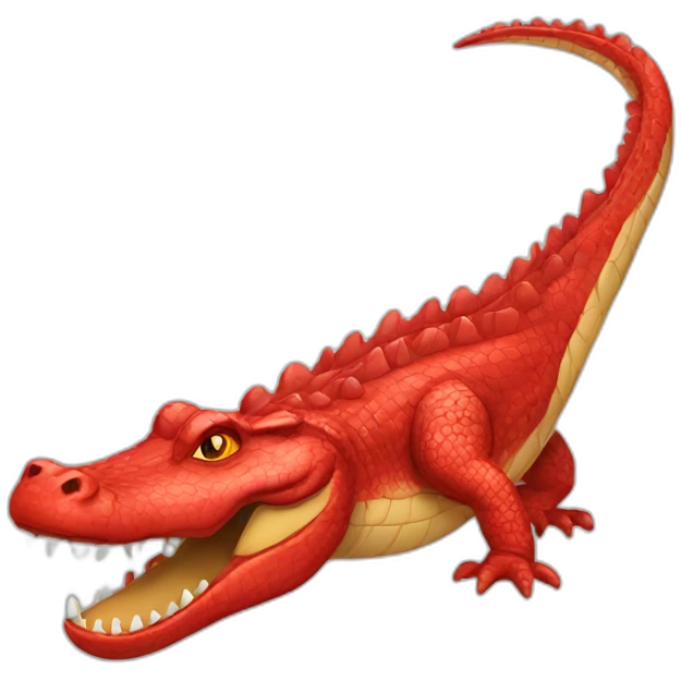 red crocodile emoji