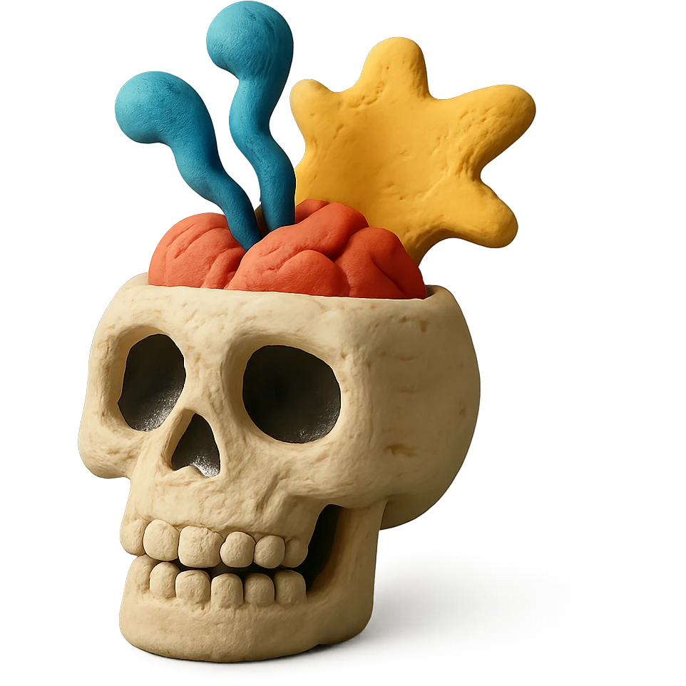 mindblown skull emoji
