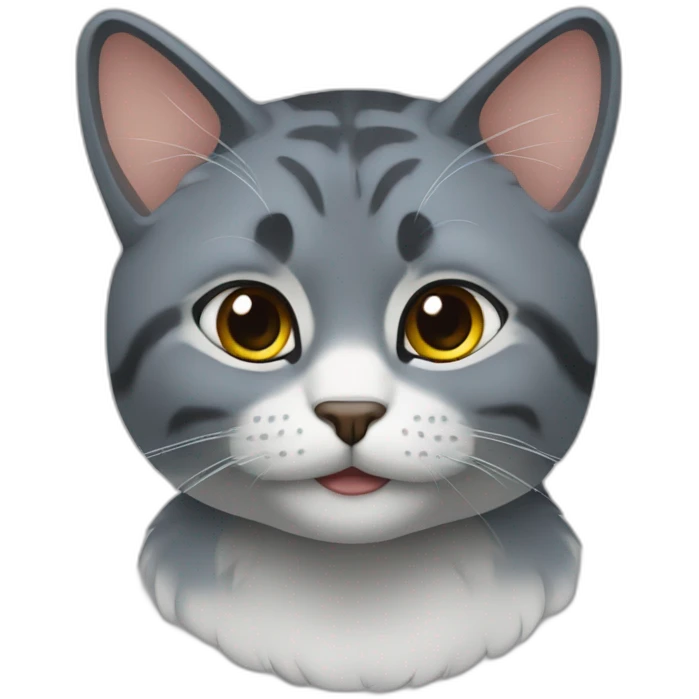 милый кот  в очках emoji