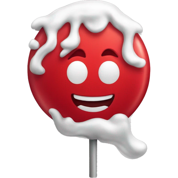 red candy whit face emoji