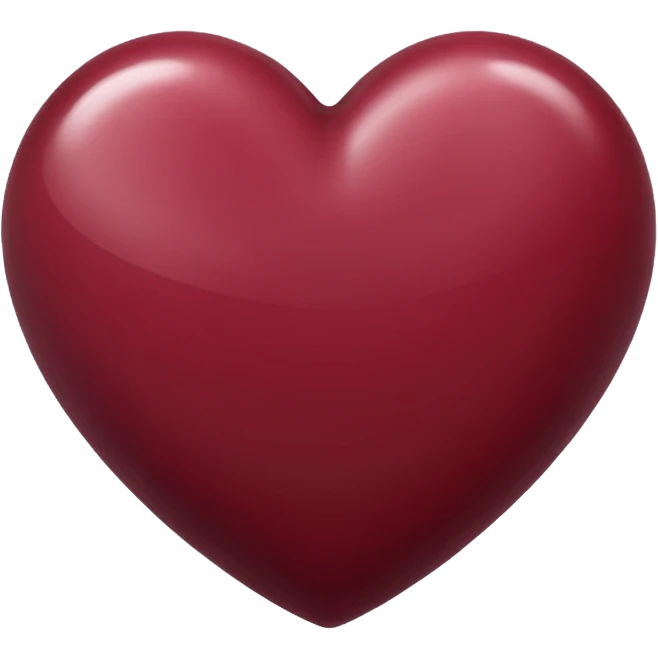 maroon heart emoji
