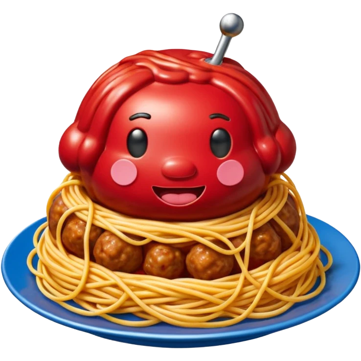  jeff koons meatball spam spaghetti sculpture  emoji