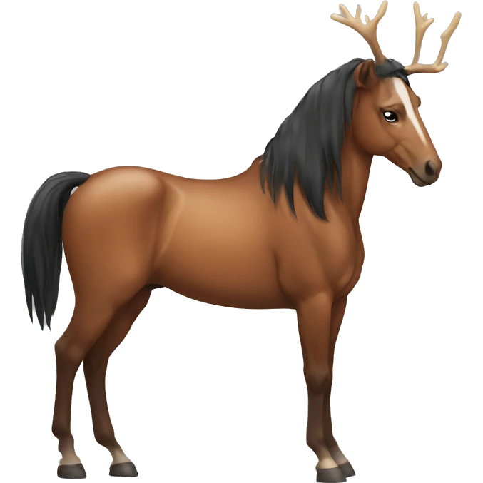 Horse with antlers emoji