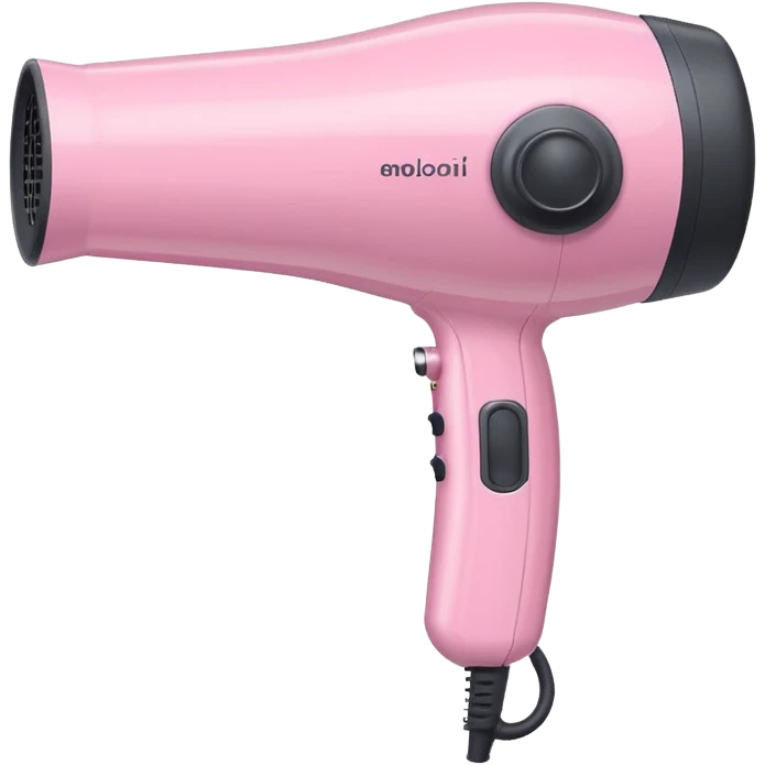 pastel pink hair dryer emoji