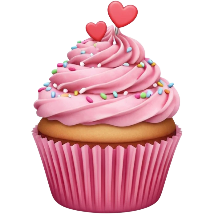 Happy Valentine’s Day cupcake emoji