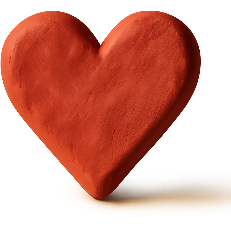 heart with soft edges representing love emoji