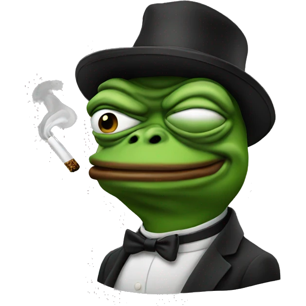 pepe in smoking  emoji