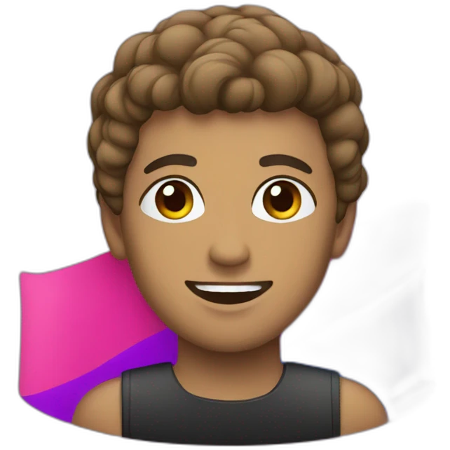 Bandera bisexual emoji