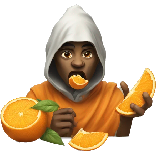 vi arcane eating orange  emoji